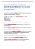 NC CLAIMS ADJUSTER EXAM 2025 EXAM 2 VERSIONS &lpar;VERSION A AND B&rpar; QUESTIONS WITH DETAILED VERIFIED ANSWERS  ALREADY GRADED A&plus;&vert;&vert;LATEST UPDATE