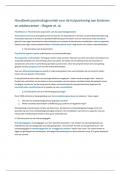 Samenvatting Diagnostische Instrumenten in de Klinische Ontwikkelingspsychologie