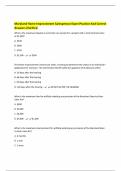Maryland Home Improvement Salesperson Exam Practice And Correct Answers&vert;Verified