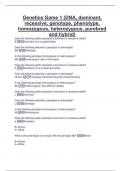 Genetics Game 1 &lpar;DNA&comma; dominant&comma;  recessive&comma; genotype&comma; phenotype&comma;  homozygous&comma; heterozygous&comma; purebred  and hybrid&rpar; 