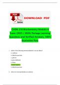 CHEM 210 Biochemistry Module 4 Exam&colon; Comprehensive Study Guide &lpar;2025&sol;2026&rpar;