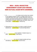 WGU - D426&colon; OBJECTIVE  ASSESSMENT EXAM 2025 BRAND  NEW ACTUAL EXAM WITH ANSWERS&period;