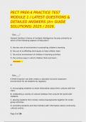 PECT PREK-4 PRACTICE TEST MODULE 1 &sol; LATEST QUESTIONS & DETAILED ANSWERS &lpar;A&plus; GUIDE SOLUTIONS&rpar; 2025 &sol; 2026&period;