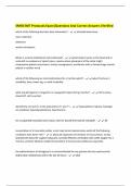 SNHD EMT Protocols Exam&vert;Questions And Correct Answers&vert;Verified