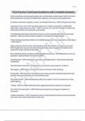 HCA Practice Test Exam Questions with Complete Answers&period;