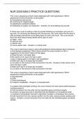 NUR 233 EXAM 2 PRACTICE QUESTIONS