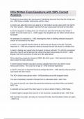 HCA Written Exam Questions with 100&percnt; Correct Answers&period;
