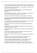 NUR 2030 PHARM MIDTERM QUESTIONS & ANSWERS