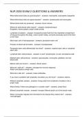 NUR 2030 EXAM 2 QUESTIONS & ANSWERS