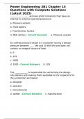 Power Engineering 3B1 Chapter 15 Questions with Complete Solutions &lpar;Latest 2025&rpar;&period;