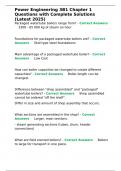 Power Engineering 3B1 Chapter 1 QuestionPower Engineering 3B1 Chapter 1 Questions wth Complete Solutions &lpar;Latest 2025&rpar;&period;s wth Complete Solutions &lpar;Latest 2025&rpar;&period;