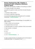 Power Engineering 3B1 Chapter 4 Questions with Complete Solutions &lpar;Latest 2025&rpar;&period;