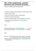 3B1 - Power engineering - practice Questions with Complete Solutions&period;