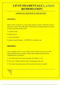  ATI FUNDAMENTALS REMEDIATION QUESTIONS AND ANSWERS 2025