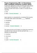 Power Engineering 3B1 1-8 Questions with Complete Solutions &lpar;Latest 2025&rpar;&period;