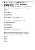 Power Engineering 3B1 Chapter 9 Questions with Complete Solutions &lpar;Latest 2025&rpar;&period;