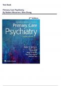 TEST BANK For Primary Care Psychiatry&comma; 2nd Edition by Robert McCarron&comma; Glen Xiong&comma; Verified Chapters 1 - 26&comma; Complete Latest Edition