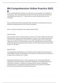 RN Comprehensive Online Practice 2023 B&period; 154 Questions And Answers 