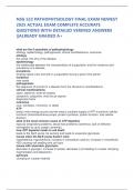 NSG 533 PATHOPHYSIOLOGY FINAL EXAM NEWEST 2025 ACTUAL EXAM COMPLETE ACCURATE QUESTIONS WITH DETAILED VERIFIED ANSWERS &vert;&vert;ALREADY GRADED A&plus;