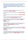 IRENE GOLD PT BOARDS ACTUAL EXAM&comma; COMPLETE ACCURATE EXAM QUESTIONS WITH DETAILED VERIFIED ANSWERS &vert;&vert;ALREADY GRADED A&plus;&vert;&vert;LATEST UPDATE
