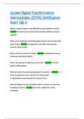 Zscaler Digital Transformation  Administrator &lpar;ZDTA&rpar; Certification  Exam Q& A 