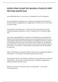Uniform State Content Test Questions&colon; Practice for SAFE MLO State-Specific Exam
