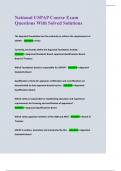 National USPAP Course Exam  Questions With Solved Solutions