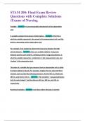 STAM 200&colon; Final Exam Review  Questions with Complete Solutions  &lpar;Exams of Nursing