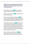 HERS &lpar;Home Energy Rating System&rpar; Rater  Newest Exam featuring 250 accurate and  verified questions