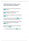 NEIEP 200 Final Exam includes accurate  and verified questions And Answers 