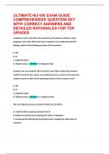 ULTIMATE NU 650 EXAM GUIDE  COMPREHENSIVE QUESTION SET  WITH CORRECT ANSWERS AND  DETAILED RATIONALES FOR TOP  GRADES 