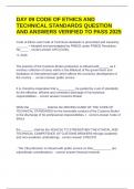 DAY 09 CODE OF ETHICS AND TECHNICAL STANDARDS QUESTION AND ANSWERS VERIFIED TO PASS 2025