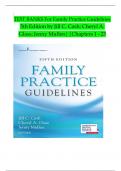 Family Practice Guidelines 5th Edition Cash Glass Mullen Test Bank COMPLETE QUESTIONS AND ANSWERS 100&percnt; CORRECT&vert; GRADED A&plus;
