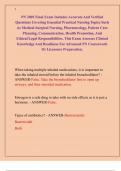 PN 2005 Final Exam Includes Accurate And Verified  Questions Covering Essential Practical Nursing Topics Such  As Medical-Surgical Nursing&comma; Pharmacology&comma; Patient Care  Planning&comma; Communication&comma; Health Promotion&comma; And  Ethical&sol;Legal Responsibilities&period; This Ex