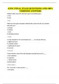 ATOC FINAL EXAM QUESTIONS AND 100&percnt; VERIFIED ANSWERS