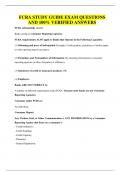 FCRA STUDY GUIDE EXAM QUESTIONS AND 100&percnt; VERIFIED ANSWERS