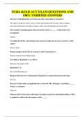 FCRA &GLB ACT EXAM QUESTIONS AND 100&percnt; VERIFIED ANSWERS