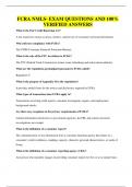 FCRA NMLS- EXAM QUESTIONS AND 100&percnt; VERIFIED ANSWERS