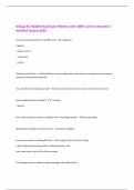 Virtual SC Health Final Exam Review with 100&percnt; Correct Answers &vert; Verified &vert;Latest 2025