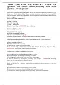 TESOL Final Exam 2025&vert; COMPLETE EXAM SET &lpar;questions and verified answers&rpar;frequently most tested questions &vert; already passed&excl;&excl;