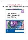 TESTBANK FOR THE HUMAN BODY IN HEALTH AND ILLNESS 7TH EDITION BY BARBARA HERLIHY ALL CHAPTERS COVERED LATEST 2025&sol;26