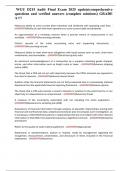 WGU D215 Audit Final Exam 2025 update&vert;comprehensive questions and verified answers &lpar;complete solutions&rpar; GRADE A&plus;&excl;&excl;