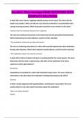 Saunders Pharmacology EXAM QUESTIONS WITH COMPLETE SOLUTIONS