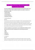Saunders Pharmacology QUESTIONS WITH COMPLETE SOLUTIONS
