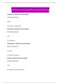 CJE PHARMACOLOGY Medications Review QUESTIONS WITH COMPLETE SOLUTIONS