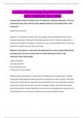 Saunders Pharmacology Respiratory-QUESTIONS WITH COMPLETE SOLUTIONS