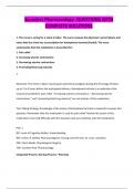 Saunders Pharmacology &sol; QUESTIONS WITH COMPLETE SOLUTIONS