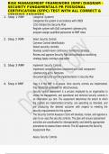 RISK MANAGEMENT FRAMEWORK &lpar;RMF&rpar; DIAGRAM - SECURITY FUNDAMENTALS PR FESSIONAL CERTIFICATION &lpar;SFPC&rpar; TEST WITH ALL CORRECT & VERIFIED ANSWERS