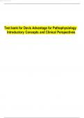  Test Bank for Davis Advantage for Pathophysiology&colon; Introductory Concepts and Clinical Perspectives &vert; Exam-Focused Question Set with Answers