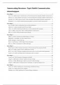 Samenvatting  -  Topic Health Communication: From Theory to Practice (KY)